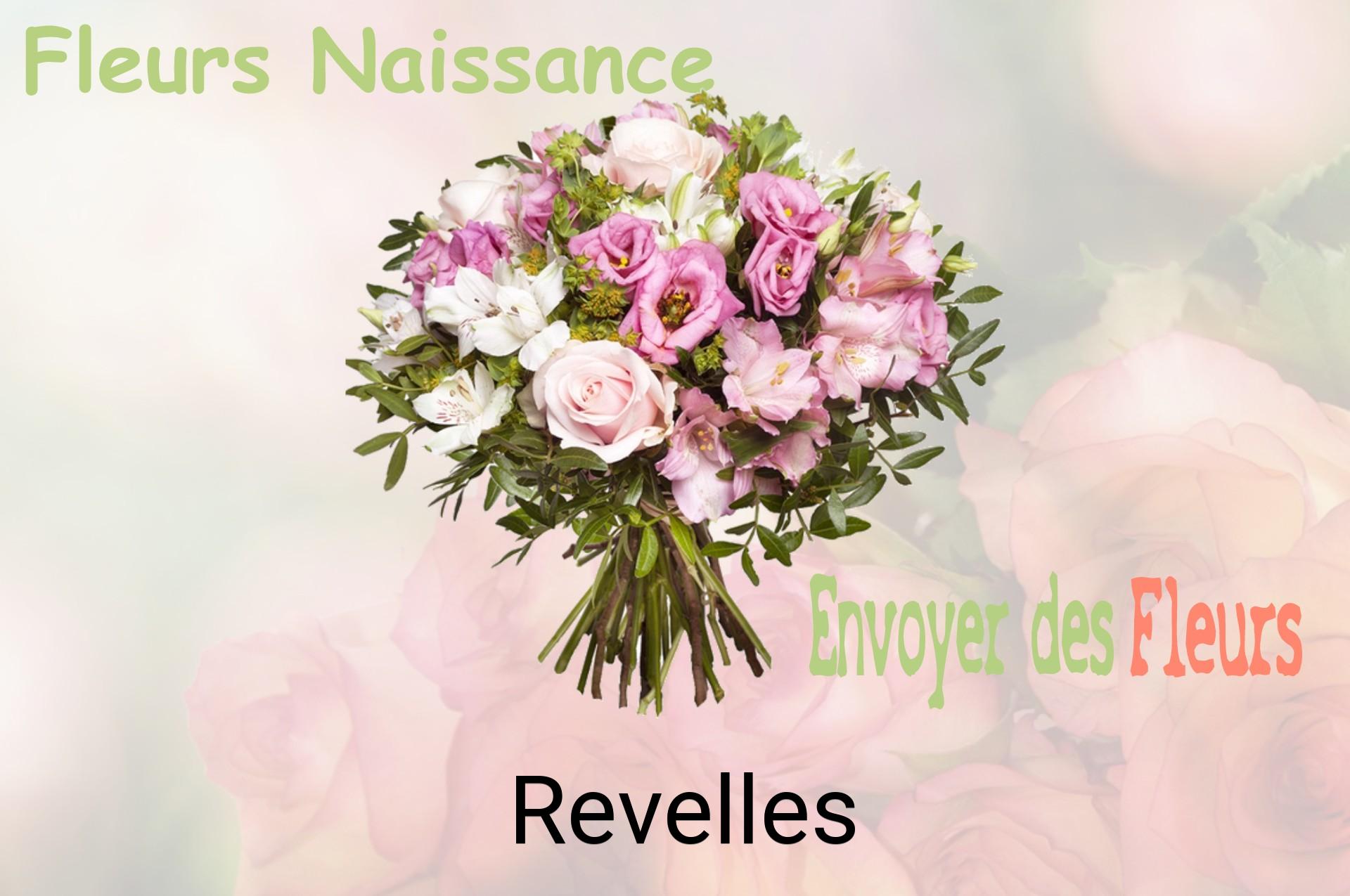 Bouquet de fleurs de naissance livré à Revelles